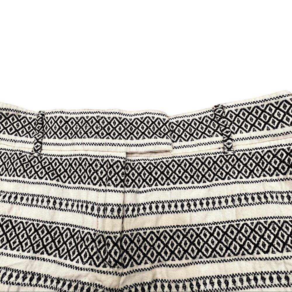 NWT LOFT The Riviera Short Black And Cream Shorts Mid Rise W/Pockets Size 10 - Picture 6 of 8